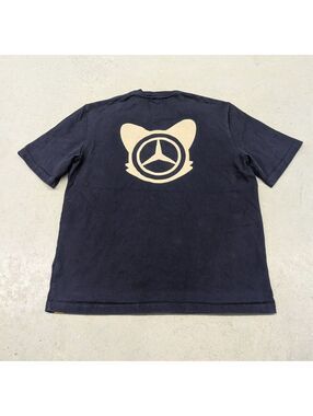 Super Plastic x Mercedes Benz Navy Blue Heavy Weight T-shirt